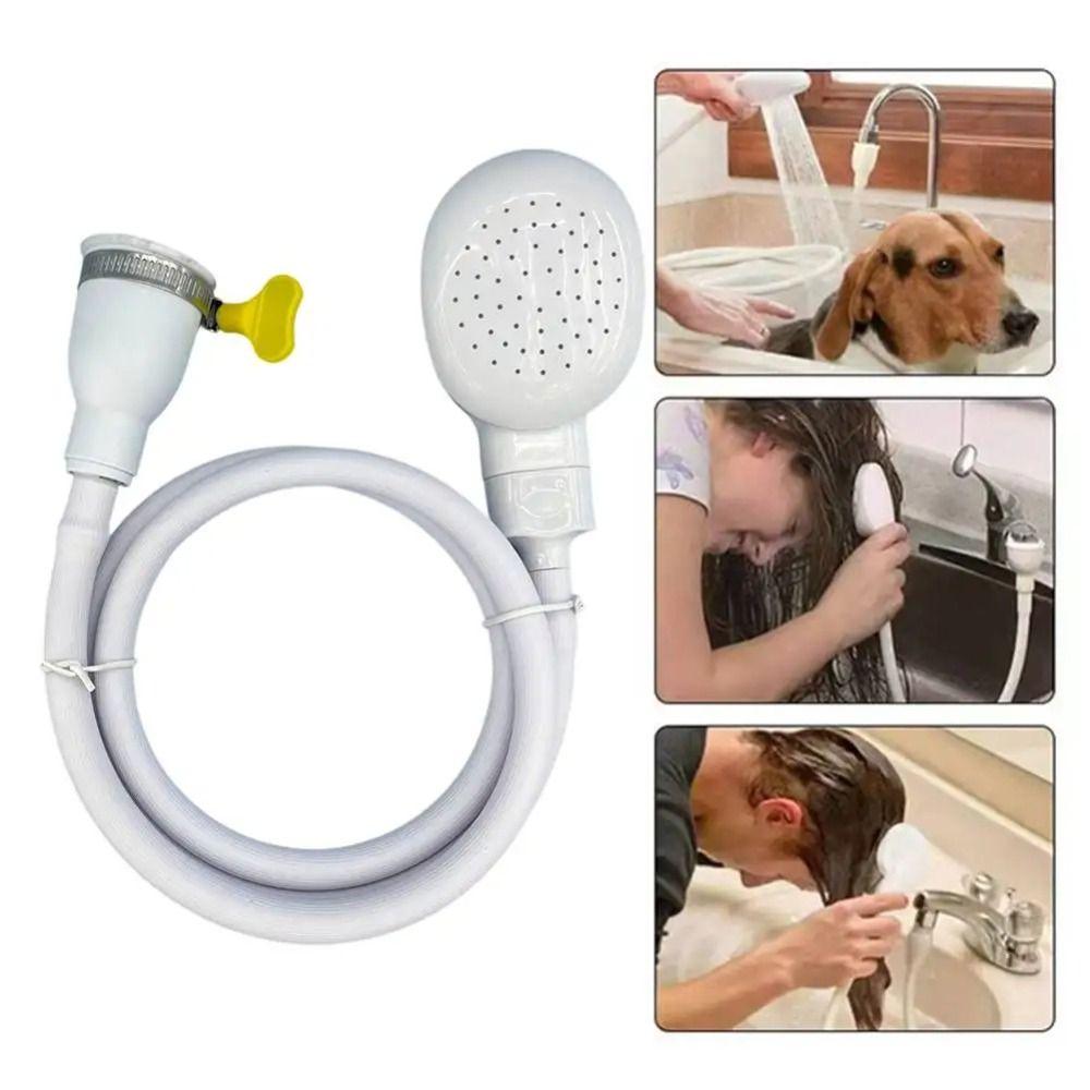 Quick Connect Universal Sink Spray Rubber Hose Handheld Shower Shower Head Cleaning Supplies