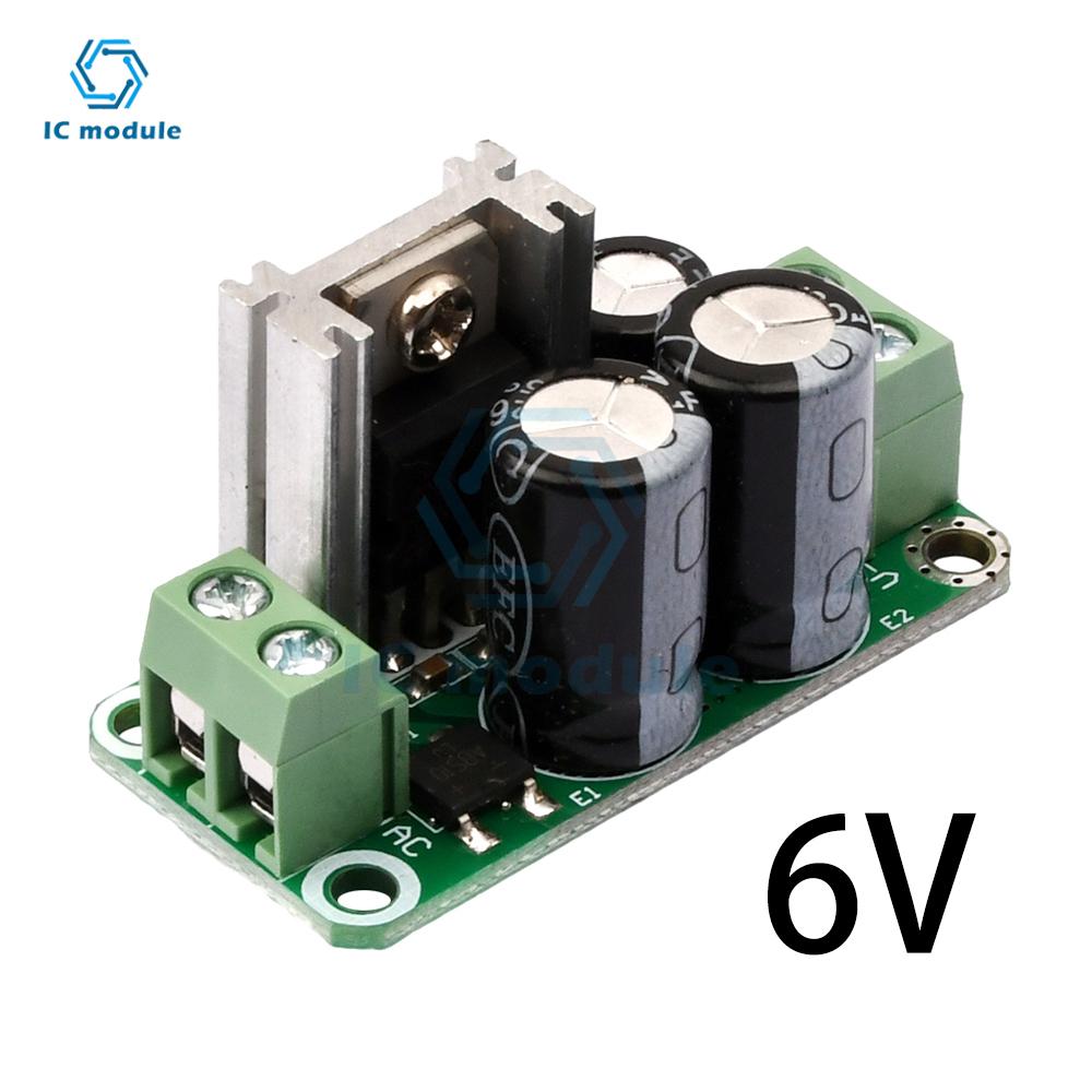 Single regulated power supply module DC 5V 6\V 9V 12V 15V 24V rectifier filter board 7805/ 7809 / 7812/7824  for Audio Amplifier