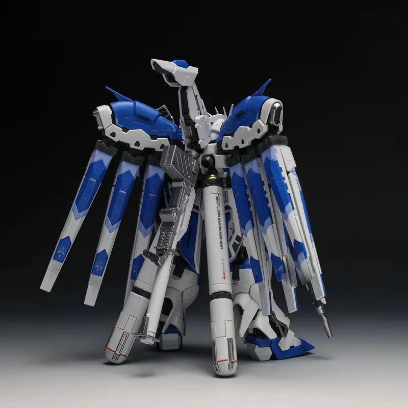 RG 1/144 Hi-Nu Gold & Silver Plated Gunpla Assembly Model Kit Mobile Suit Action Figure With 3 Bonus Masks Anime Mecha Toy Gifts