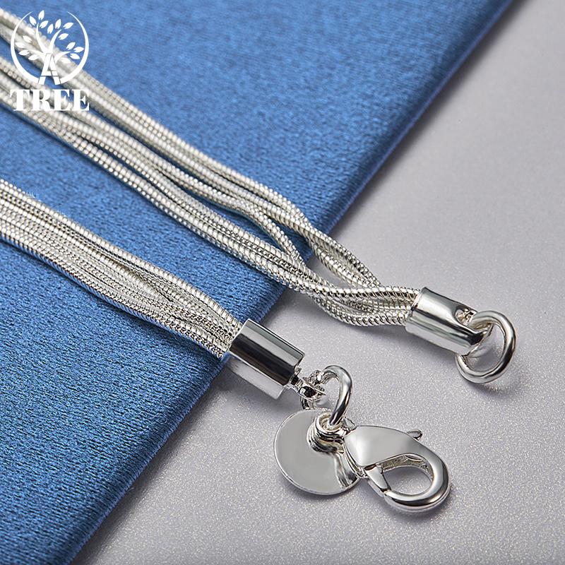 925 Sterling Silver Five Snake Star Chain Bracelet Jewelry