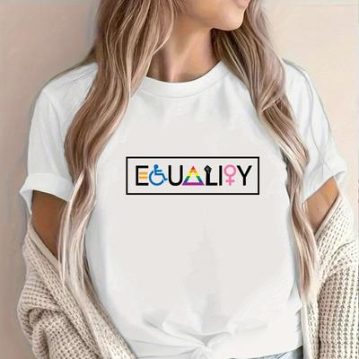 Equality Casual Shirt Equal Rights Supporters Tshirt Social Justice Tee