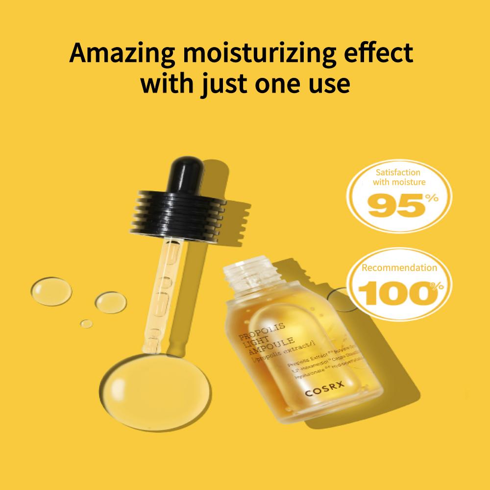 COSRX FULL FIT PROPOLIS LIGHT AMPUŁKA 40ml / Glow Nutrition Korean ampułka | Pielęgnacja skóry / Esencja do zabiegów na twarz