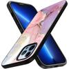 Farbe Marmor Kunst Mode Fall Für Iphone 14 13 11 12 Pro Max Mini Xs Xr X 7 8 6 s Plus Se 2022 Gehärtetes Glas Zurück Abdeckung Capas