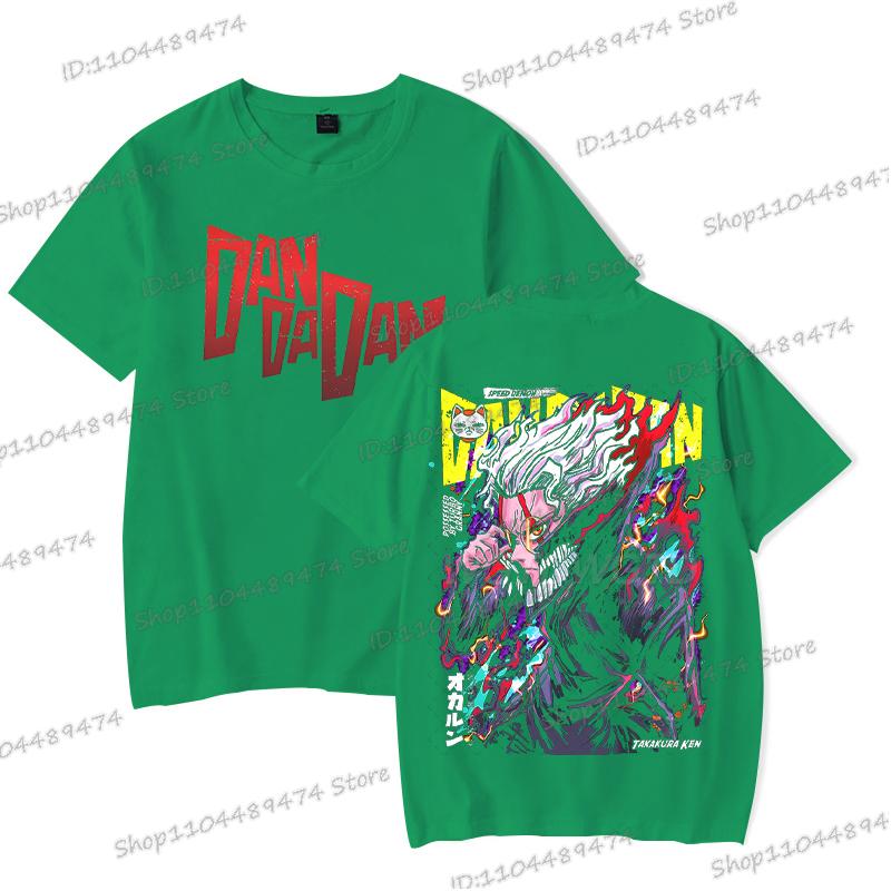Anime Dandadan Okarun T-shirt Men Women Japanese Comic Ken Takakura Tops Tees Fashion Double Sided Graphics Dandadan Tshirt Gift