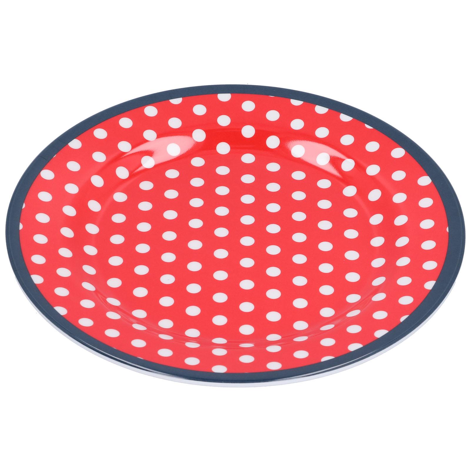 

9in Imitation Porcelain Dinner Plate Decorative Reusable Snack Plate Lightweight Tableware for Cakes Fruit Type 1