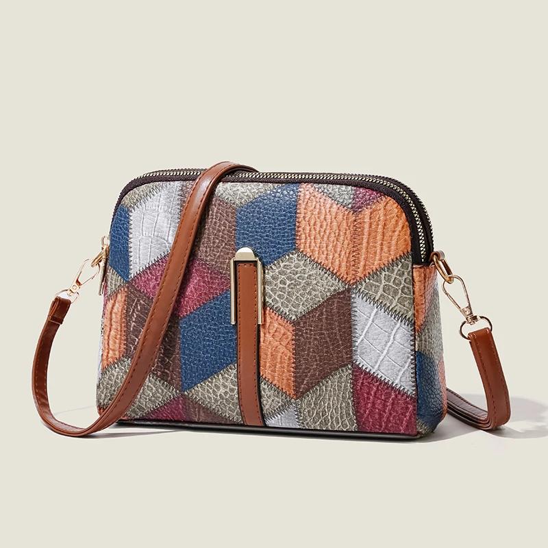 Compact Shoulder Crossbody Bags For Women Pu Leather Luxury Bags Lady Messenger Bag Simple Shell Phone Bags High Quality