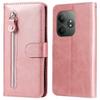 For Realme GT 6 5G/GT Neo6 SE 5G Case Calf Texture Leather Cover with Zipper Wallet