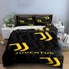 Yellow Juventus logo pattern. Bedding sets Duvet cover sets Duvet covers Pillowcases(1 * Duvet Cover 2 * Pillowcases without duvet insert)