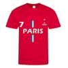 Short and Jersey Set - Paris - Red and Blue - Sweat-wicking - 3 To 13 Years