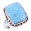 Natural Republic Larimar Gemstone 925 Solid Sterling Silver Gift Ring S.9 B2d65