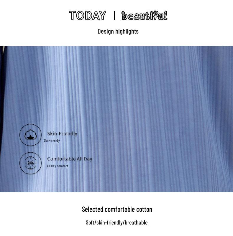 Pánský bavlněný pyžamový set plus size - Podzim/Zima S dlouhým rukávem a kalhotami Domácí oblečení