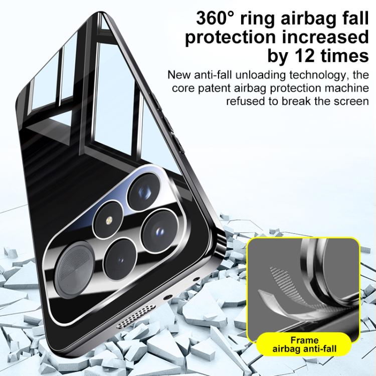 Galvanisiertes Eiskristall Airbag Stoßfestes Handyhülle für Redmi K100 Pro 5G / Poco F9 Pro 5G