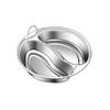 304 Stainless Steel Divided Food Steamer Tray Multi Size Stackable Food Steamer with Handle Round Food Holder for Kitchen