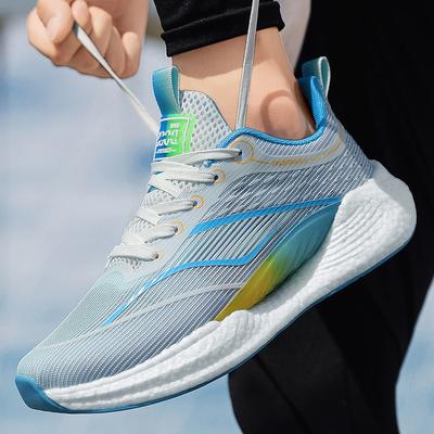 Nuova moda autunnale scarpe da uomo traspiranti scarpe sportive casual con ammortizzazione popcorn scarpe da corsa per studenti giovanili tendenza
