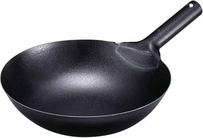 Kanda Iron Wok, 30cm, Made In Japan, Beijing Style, for Chinese Food, Commercial Use, Product Code: 001342