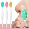 1PC Double-Sided Nose Brush, Face Wash Brush, Lip And Facial Cleaning Stick, Blackhead Cleansing Bru
