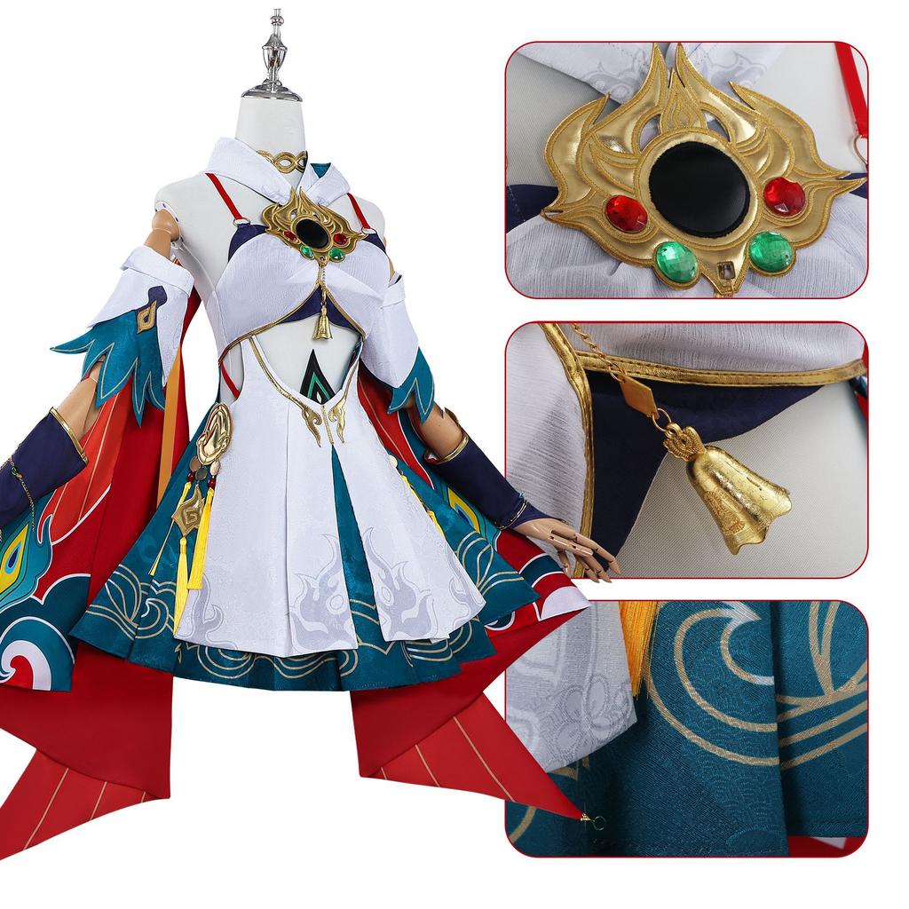 Rail Star Honkai Yunli Cosplay Costume Game Character Hallowmas Fashion Party