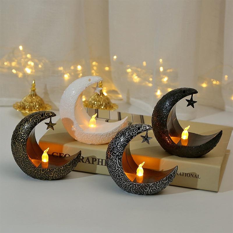 Middle Eastern-Style Star Moon Candlestick Creative Romantic Night Sky Candlestick Valentine'S Day Family Party Decoration Gifts