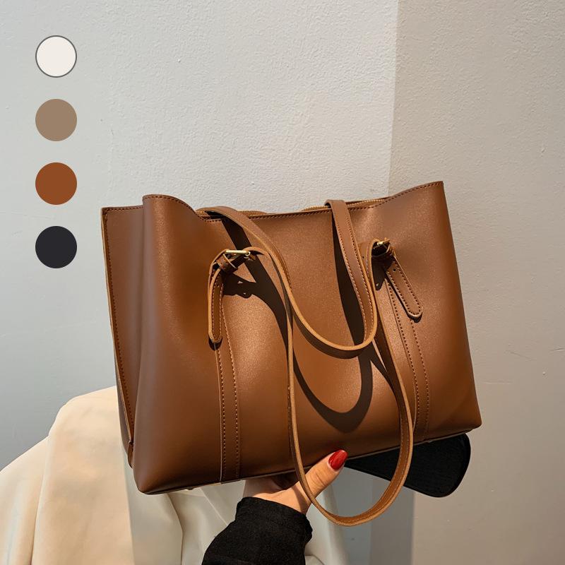 High-end, Large-capacity Women's Shoulder Bag, New Retro Style, Versatile for Commuting, Large-capacity Tote Bag