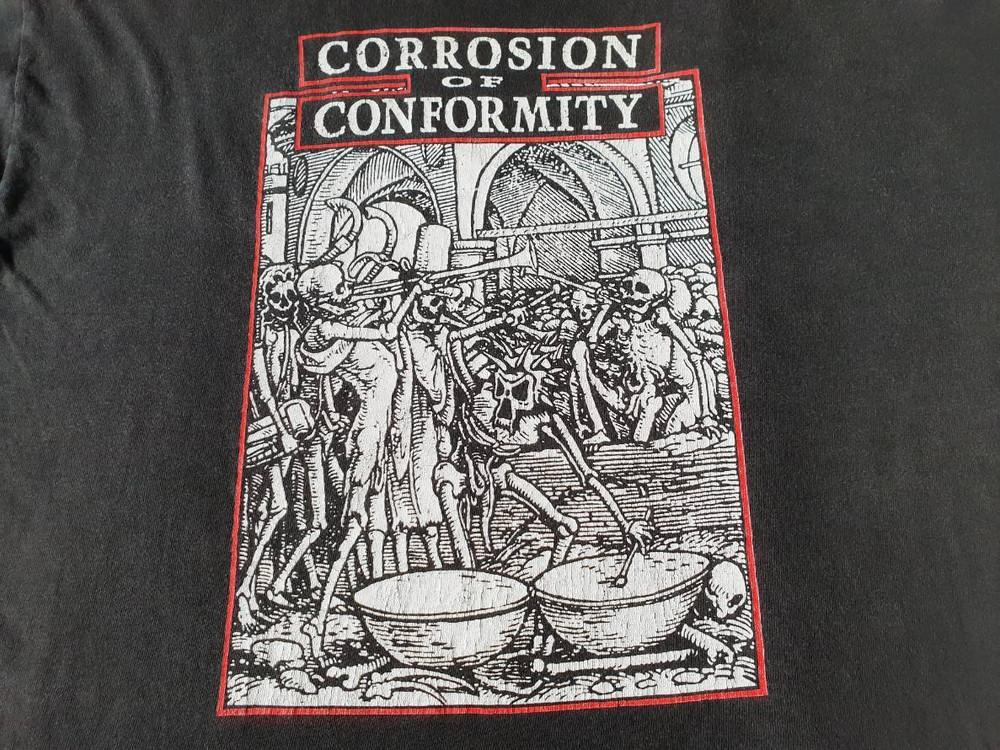 Vzácné Corrosion of Conformity Kapela 90. léta Černé S-2345XL Unisex Tričko Unisex Tričko