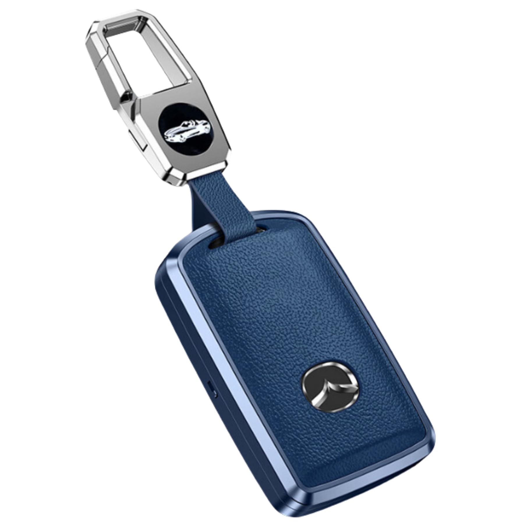 

Mellbo Смарт-ключ из коровьей кожи Смарт-ключ, совместимый с Mazda Mazda и Mazda Полный темно-синий чехол, Кожа, CX60, CX5, CX80, CX30, CX8, 3, 6, Защита,