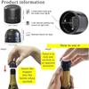 1/2Pcs Home Vacuum Wine Bottle Stopper Drinkware Bar Accessories Straw Silicone Seal Cocktail Tools Cap Glass Straws Champagne
