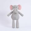 BobyBobo Gray Corduroy Elephant Soothing Plush Toy for Babies - Ideal Children's Birthday Gift