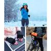 Windproof Winter Gloves Keep Warm Half Finger Flip Gloves Fingerless Convertible Mittens  Women