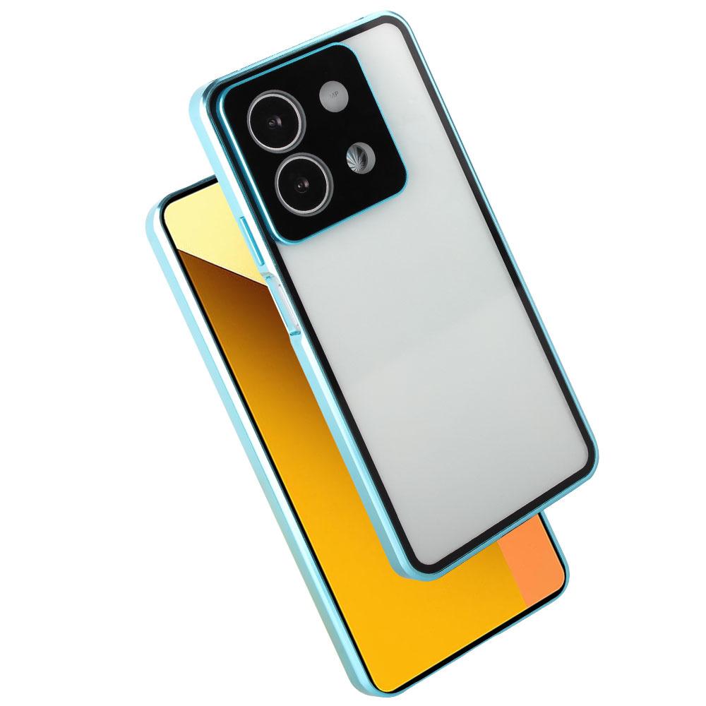 Case for Xiaomi Redmi Note 13 5G, Magnetic Dual Glass, Blue