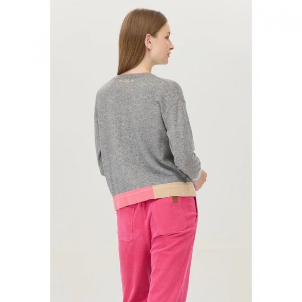 Block Point Cashmere Wool Knit Bakp66561