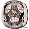 Seiko Clock a Mechanical Clock Featuring Disney Characters Mickey Mouse and Minnie Featuring 6 a Rotating and a Pale Pink Marbled FW563A,