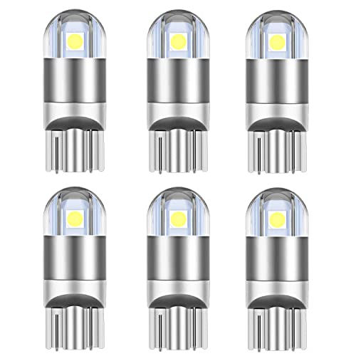 

T10 W5W Светодиодная Белая Супер Яркая Габаритная Лампа w5w Светодиодная Лампа Номерного Знака Лампа Подсветки Номерного Знака Лампа Приборной Панели Лампа Салона Клиновидная Лампа Угловая Лампа для Автомобилей Veh