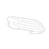Front Bumper Fog Light Cover for Mercedes X218 C218 (2188851822, 2188851722)