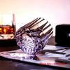 Zeus' Eternal Stone K9 Crystal Cup Upscale Classical Whiskey Glass Diamond Cut Brandy Liquor Wine Snifter Best Gift For Dad Boss