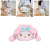Kuromi Melody Cinnamoroll Cute Plush Drawstring Tote Bag For Girls