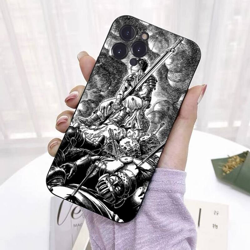 Berserk Guts Telefon Fall Für iPhone 8 7 6 6S Plus X SE 2020 XR XS 14 11 12 13 Mini Pro Max Mobile Fall