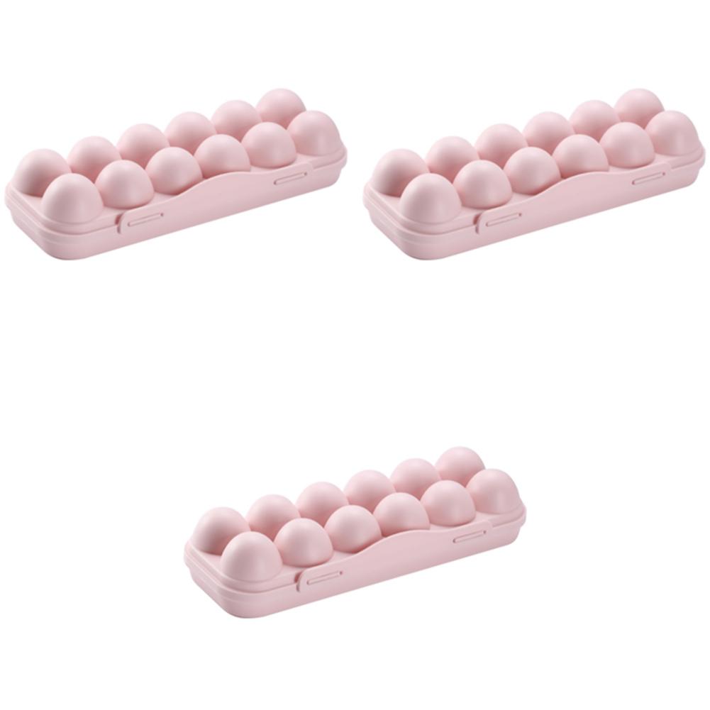 12 Grid Egg Holder Plastic Egg Protector Tray Portable Eggs Carrier Container Case for Refrigerator Camping Picnic Hiking Travel