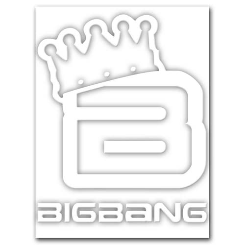Cutting Sticker L "BIGBANG" Crown White 026W
