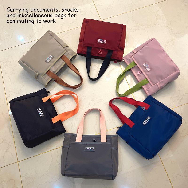 

Повседневная женская сумка-тоут, классические сумки на плечо большой вместимости, Оксфорд, модная легкая дорожная сумка 2024, сумки для мам чёрный