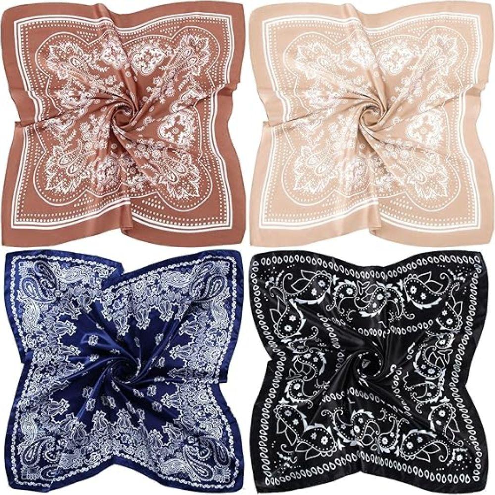 70×70cm Women's Print Scarves Lightweight Hijab Fashion Shawl  Daily Wear