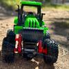 Farmer Stunt Car Inertia 4x4 Dual Inertia Stunt Green Climbing 360° Spin Flip Shock Thickened Tires Off-Road Scooter Toy Car As a Halloween Gift