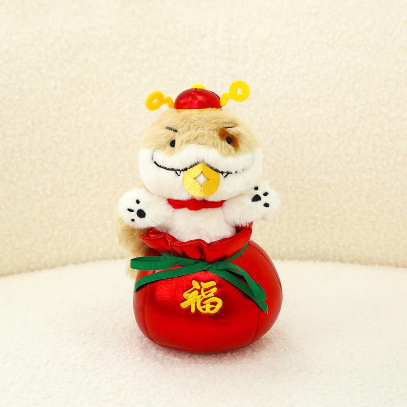 

2025 Spot Snake Chinese New Year Plush Toy Doll Mascot Holiday Gifts Decor 22cm/8.66in