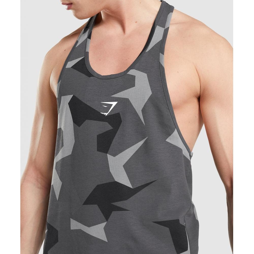 Gymshark Critical Stringer Black Print A1a2p Bbgw