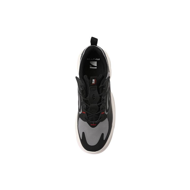 Anta Millennium 2.0 Casual Abrasion Resistant Slip Resistant Low Top Chunky Sneakers Men's Black Gray 112128896-3
