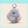 Adorable Classic Plush Rabbit Fur Keychain Accessory For Stylish Girls Gifts