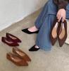 Wiosenny Design Retro Damskie Buty Szpiczasty Nosek Płaskie Buty do Pracy Eleganckie Wieczorowe Damskie Buty do Sukienki De