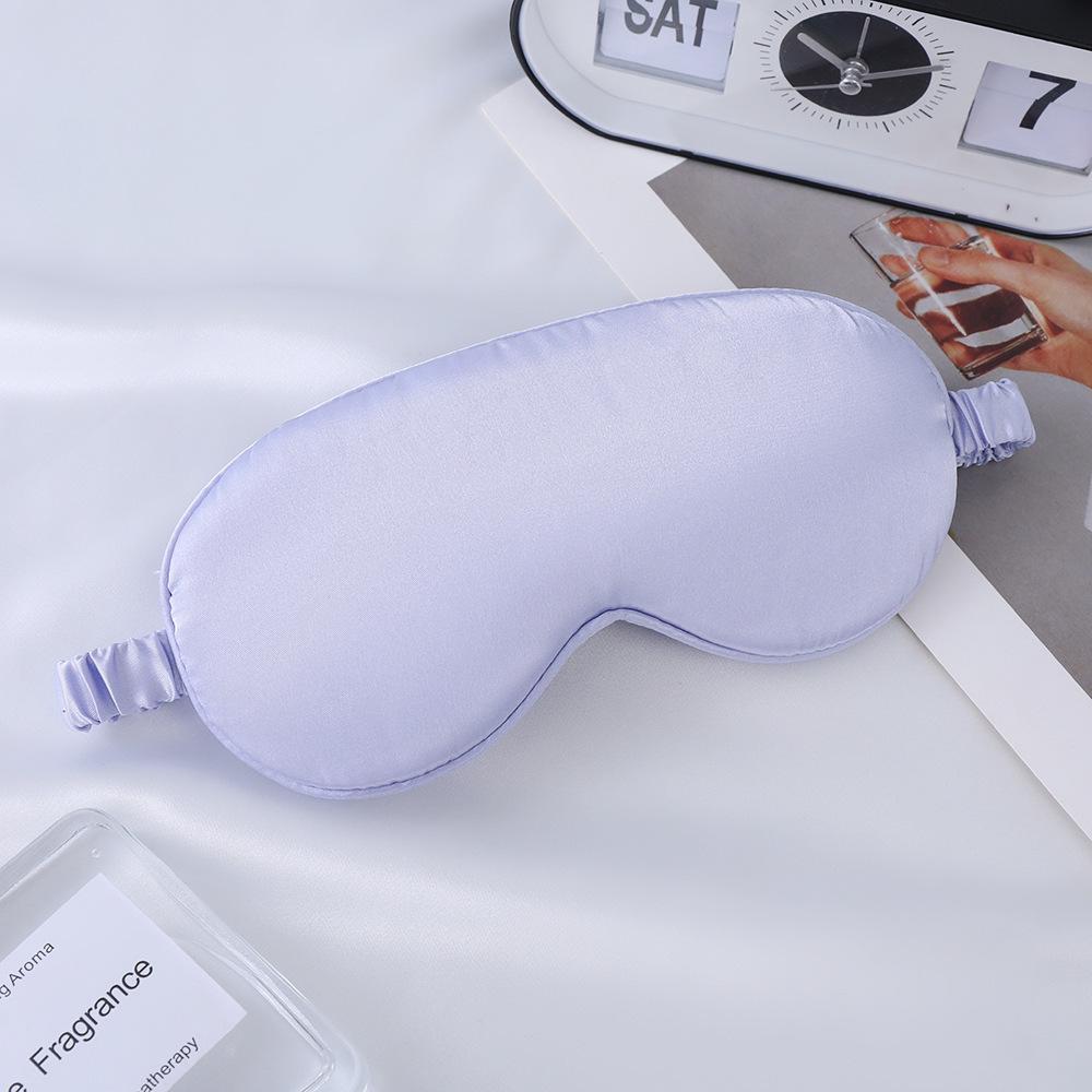 Double-Sided Mulberry Silk Eye Mask with Custom Logo - Light Blocking, Ideal for Travel