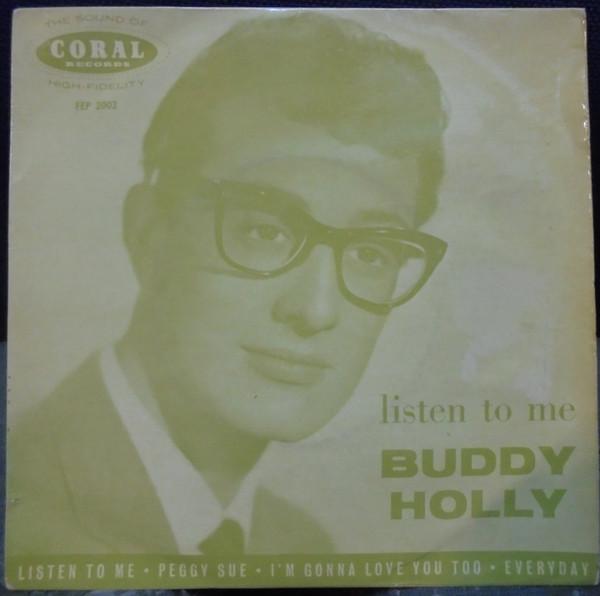 

7inch Record BUDDY HOLLY Listen To Me FEP2002 Coral 1961 UK Rock Used