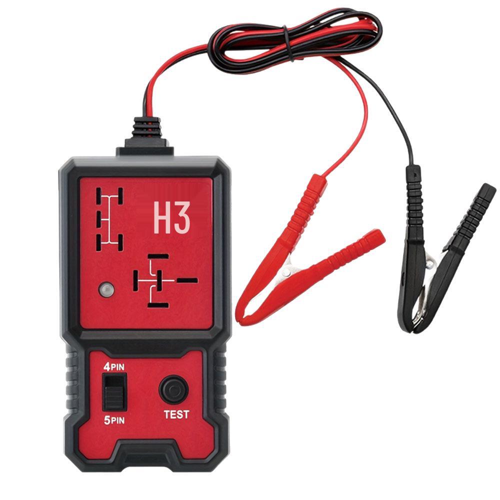 12V Relay Tester for 4/5-Pin Relays - Portable & Lightweight with Battery Clips