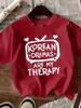 Unisexs Korean Dramas Are My Relax Graphic Tshirt White Sleeve Crew Neck Casual With Summer Short Sleeved Harajuku Streetwear